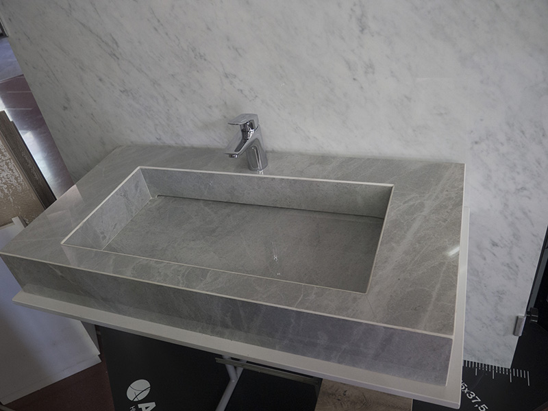 Lavabo in Gres Ariostea Gris de savoie